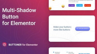 Buttoner (v1.0.7) Multi-Shadow Button for Elementor