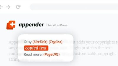Appender v1.1.0 Copycat Content Protection for WordPress