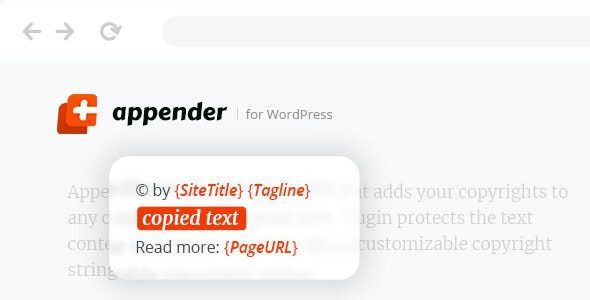 Appender v1.1.0 Copycat Content Protection for WordPress