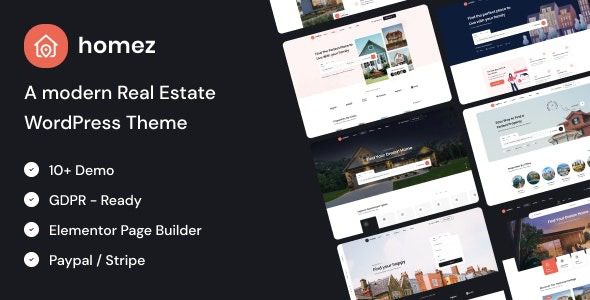 Homez (v1.0.32) Real Estate WordPress Theme