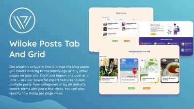 Wiloke Posts Tab And Grid v1.0