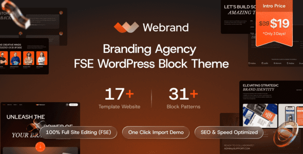 Webrand v1.0.0 Branding Agency WordPress Block Theme