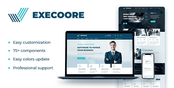 Execoore (v1.4.8) Technology And Fintech Theme