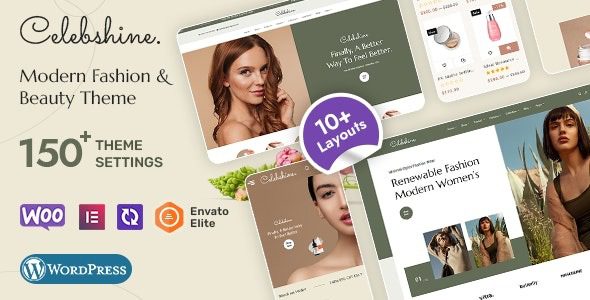 Celebshine (v1.1.6) WooCommerce Theme for Fashion & Cosmetics