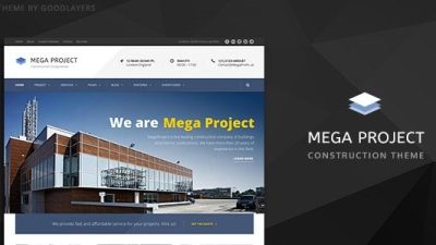 Mega Project v1.4.0 Construction WordPress Theme