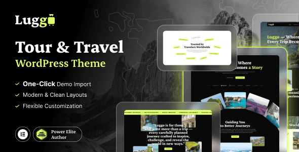 Luggo (v1.0.0) Tour and Travel Agency WordPress Theme