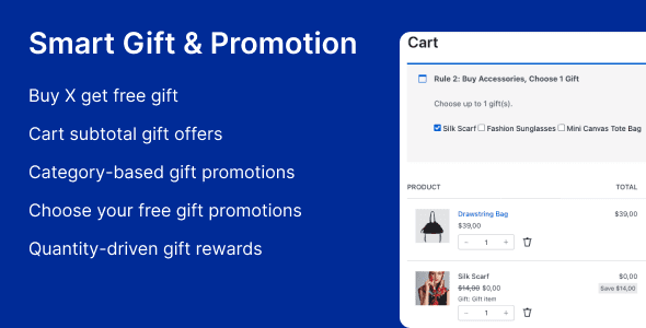 Smart Gift & Promotion for WooCommerce插件下载