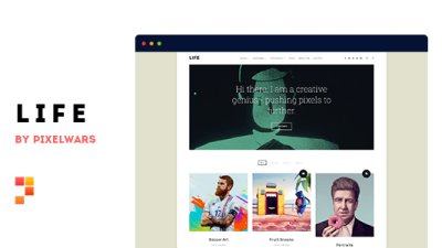 Life (v1.2.1) Boxed Portfolio WordPress Theme