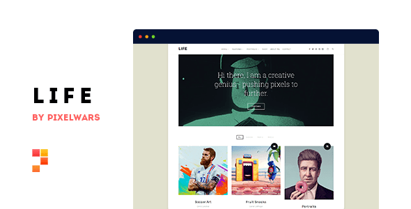 Life (v1.2.1) Boxed Portfolio WordPress Theme