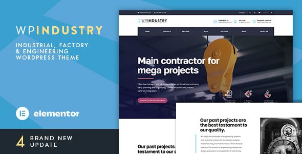 WP Industry (v4.2) Industrial WordPress Theme
