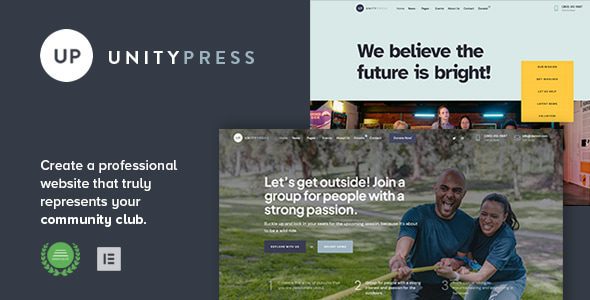 UnityPress (v1.3) Community Club WordPress Theme