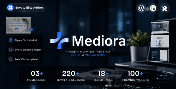 Mediora (v1.0.2) Doctor & Medical Clinic WordPress Theme