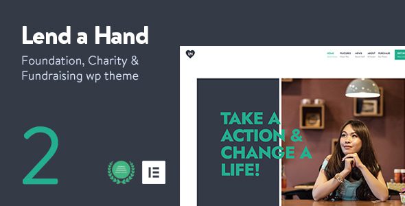 Lend a Hand (v2.5) Foundation & Charity WordPress Theme
