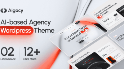 Aigocy (v1.1) AI Agency & Technology WordPress Theme