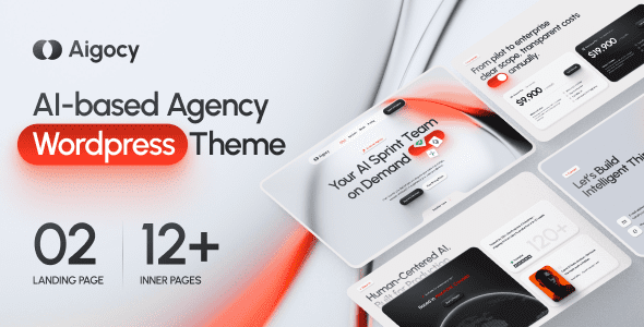 Aigocy (v1.1) AI Agency & Technology WordPress Theme