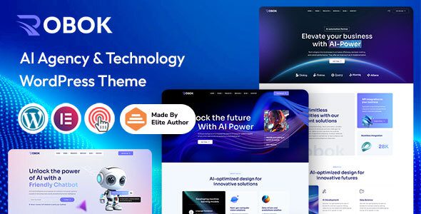 Robok (v1.2) AI Agency & Technology WordPress Theme