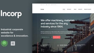 Incorp (v1.2) Industrial, Factory & Corporate WordPress Theme