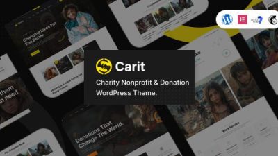 Carit (v1.0.0) Charity & Donation WordPress Theme