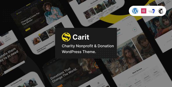 Carit (v1.0.0) Charity & Donation WordPress Theme