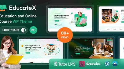 EducateX (v1.0.0) Education & Online Course WordPress