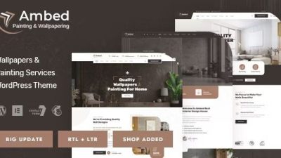 Ambed (v1.2) Wallpapers & Painting Services WordPress Theme
