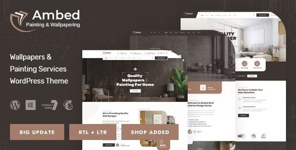 Ambed (v1.2) Wallpapers & Painting Services WordPress Theme