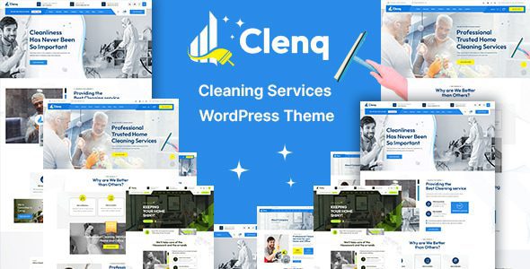 Clenq (v1.0) Cleaning Services WordPress Theme