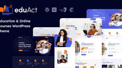 EduAct (v1.0.1) Education & Courses WordPress Theme