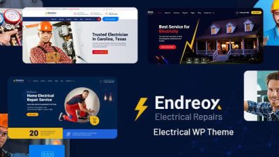 Endreox (v1.0) Electrical Repair WordPress Theme