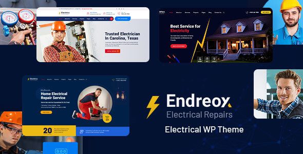Endreox (v1.0) Electrical Repair WordPress Theme