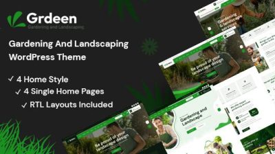 Grdeen (v1.1.0) Gardening And Landscaping WordPress Theme