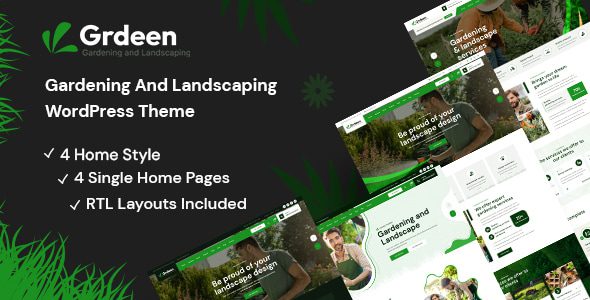 Grdeen (v1.1.0) Gardening And Landscaping WordPress Theme