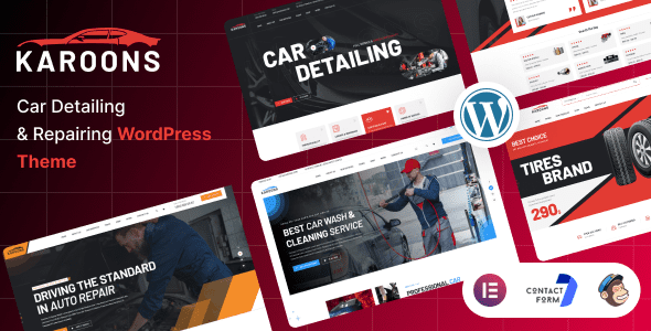 Karoons (v1.0.0) Car Detailing & Repair WordPress Theme