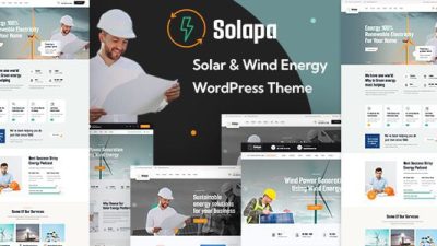 Solapa (v1.0.1) Solar and Wind Energy WordPress Theme