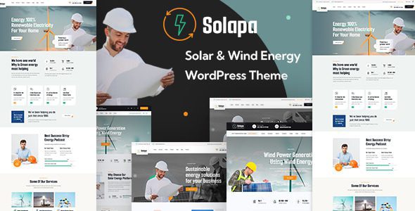 Solapa (v1.0.1) Solar and Wind Energy WordPress Theme