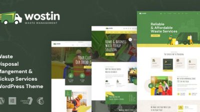 Wostin (v1.0) Waste Pickup Services WordPress Theme