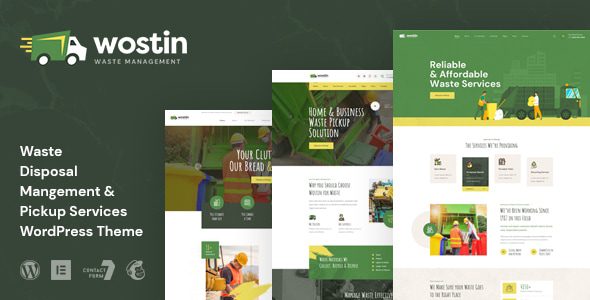 Wostin (v1.0) Waste Pickup Services WordPress Theme