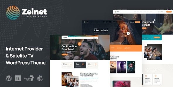 Zeinet (v2.1.0) Internet Provider & Satellite TV WordPress Theme
