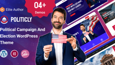 Politicly (v1.0.0) Political Campaign & City Government WordPress Theme