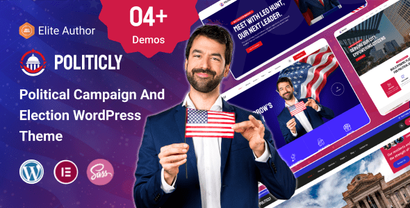 Politicly (v1.0.0) Political Campaign & City Government WordPress Theme