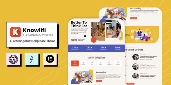 Knowlifi (v1.1.2) E-Learning & AI Knowledgebase Theme
