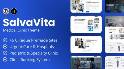 SalvaVita (v1.4) Medical Clinic WordPress Theme