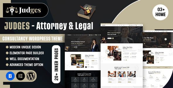 Judges (v1.0.0) Attorney & Legal WordPress Theme