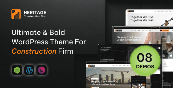 Heritage (v1.0.0) Construction & Building WordPress Theme