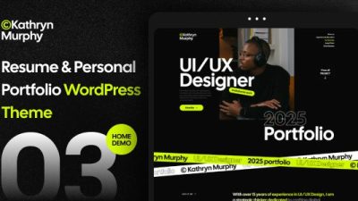 Kathryn (v1.0.0) Personal Portfolio & Photography WordPress Theme