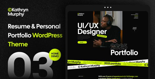 Kathryn (v1.0.0) Personal Portfolio & Photography WordPress Theme