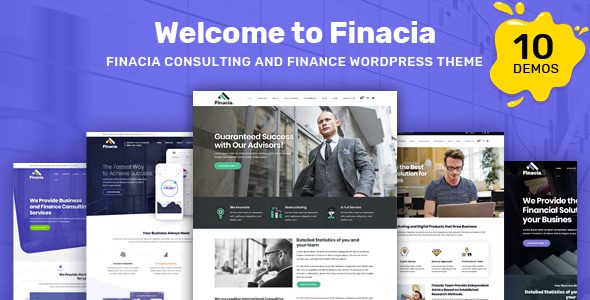 Finacia (v2.0) Finance & Business WordPress Theme