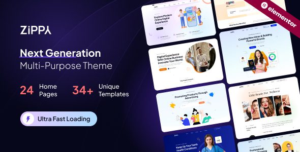 Zippy (v2.0) Multipurpose Elementor WordPress Theme