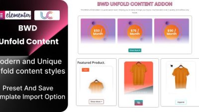 BWD Unfold Content Addon For Elementor v1.4