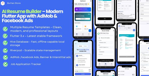 Smart Resume Creator & Job Application Tracker – Built with Flutter下载